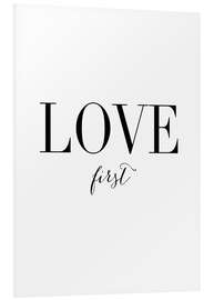 Tableau en PVC Love first