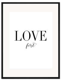 Gerahmter Kunstdruck Love first
