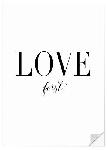 Wall sticker Love first