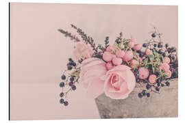 Tableau en aluminium Romantic roses