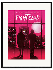 Gerahmter Kunstdruck Fight Club (Englisch) - 2ToastDesign
