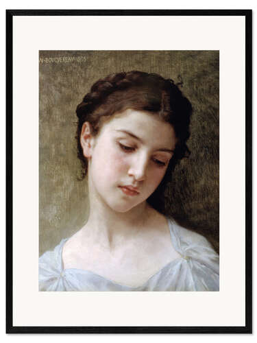 Ingelijste kunstdruk Portrait of a young girl