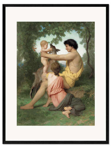 Ingelijste kunstdruk Idylle: famille antique