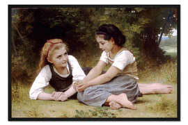 Gerahmter Kunstdruck Die Nuss-Sammler