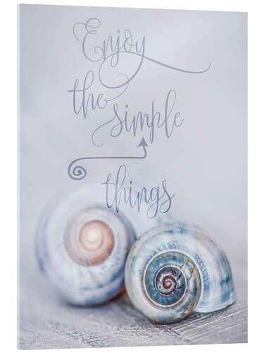 Acrylic print Simple Things