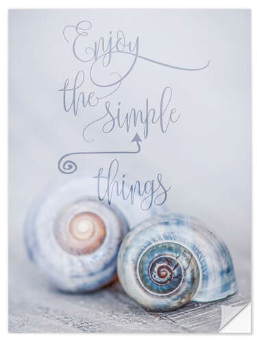 Selvklebende plakat Simple Things