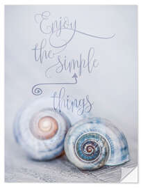 Selvklebende plakat Simple Things