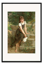 Gerahmter Kunstdruck Am Brunnen