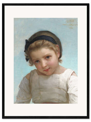 Impressão artística com moldura Portrait of a Young Girl
