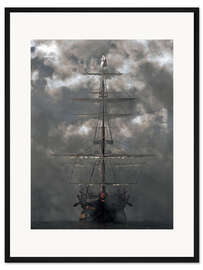 Gerahmter Kunstdruck Nebel