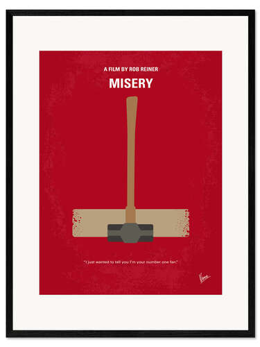 Plakat artystyczny premium w ramie Misery