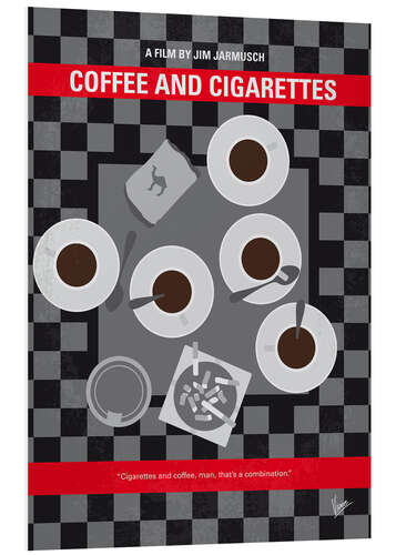 Tableau en PVC Coffee and Cigarettes (anglais)