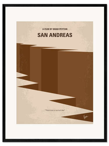 Impresión de arte enmarcada San Andreas