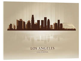 Acrylglasbild Los Angeles beige