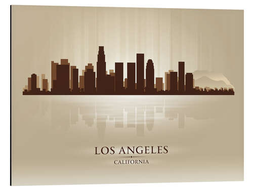 Aluminium print Los Angeles beige