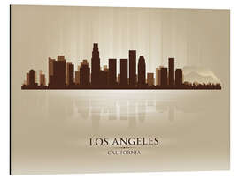 Aluminium print Los Angeles beige