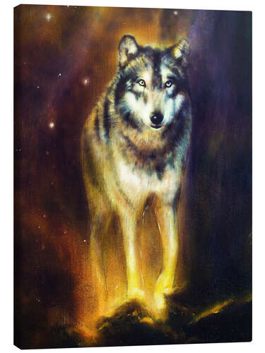 Canvas-taulu Cosmic Wolf