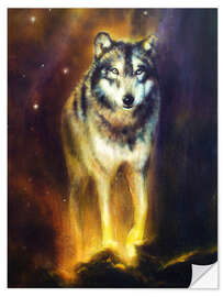 Naklejka na ścianę Cosmic Wolf