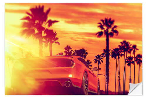 Wandsticker Malibu Beach