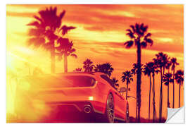 Wandsticker Malibu Beach