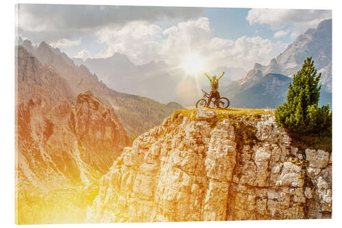 Obraz na szkle akrylowym Extreme Bike Trail Mission