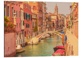 Aluminium print Venetian canal, Venice