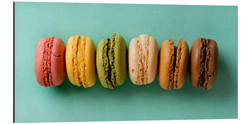 Stampa su alluminio Sweet Colourful Macarons