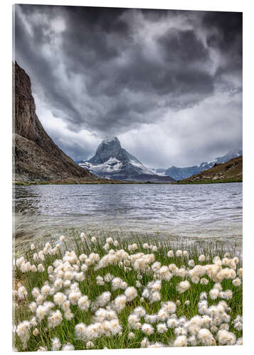 Cuadro de metacrilato Storm clouds Matterhorn Switzerland