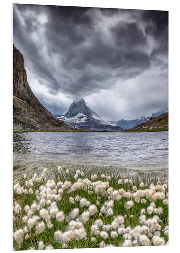 PVC-tavla Storm clouds Matterhorn Switzerland