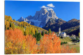 Gallery print Autumn colors Monte Pelmo Dolomites Italy