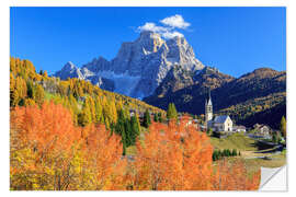 Wall sticker Autumn colors Monte Pelmo Dolomites Italy