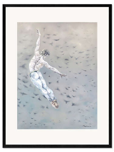 Plakat artystyczny premium w ramie The feeling of flying
