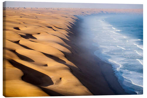 Canvas print Namib Desert meets the Ocean, Namibia Africa