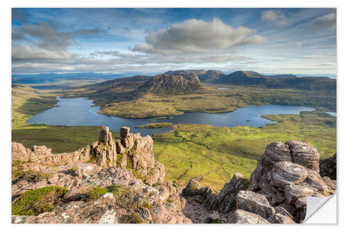 Sticker mural Vue de Stac Pollaidh en Écosse