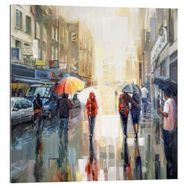 Gallery print Brick lane in the rain