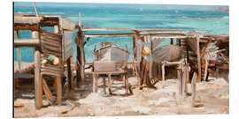 Aluminium print Fishing boats, Ibiza