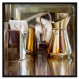 Gerahmter Kunstdruck Im Café