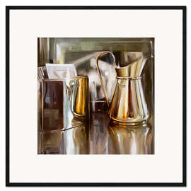 Gerahmter Kunstdruck Im Café