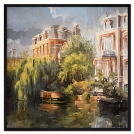 Gerahmter Kunstdruck Heim am Kanal