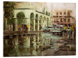 Akrylbillede  Havana in the rain - Johnny Morant