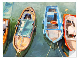 Vinilo para la pared Barcos de pesca