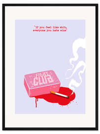 Gerahmter Kunstdruck Fight Club (Englisch)