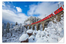 Wall sticker Bernina Express Train, Switzerland