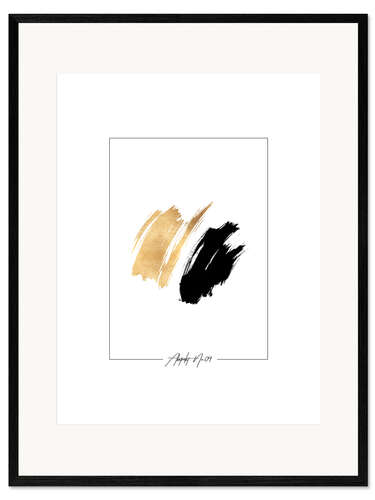 Gerahmter Kunstdruck Abstrakt No. 09