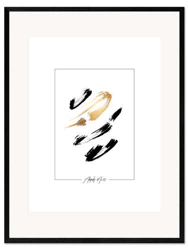 Gerahmter Kunstdruck Abstrakt No. 07
