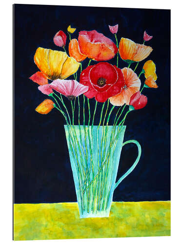 Gallery print Vase with poppies