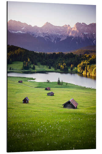 Aluminium print Sunrise in the Alps