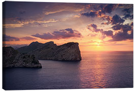 Leinwandbild  Sonnenuntergang auf Mallorca - Dennis Fischer