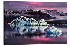 Obraz na drewnie Twilight iceberg