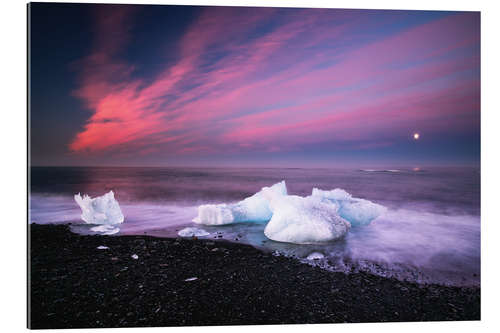 Gallery Print Eisberge am Strand auf Island